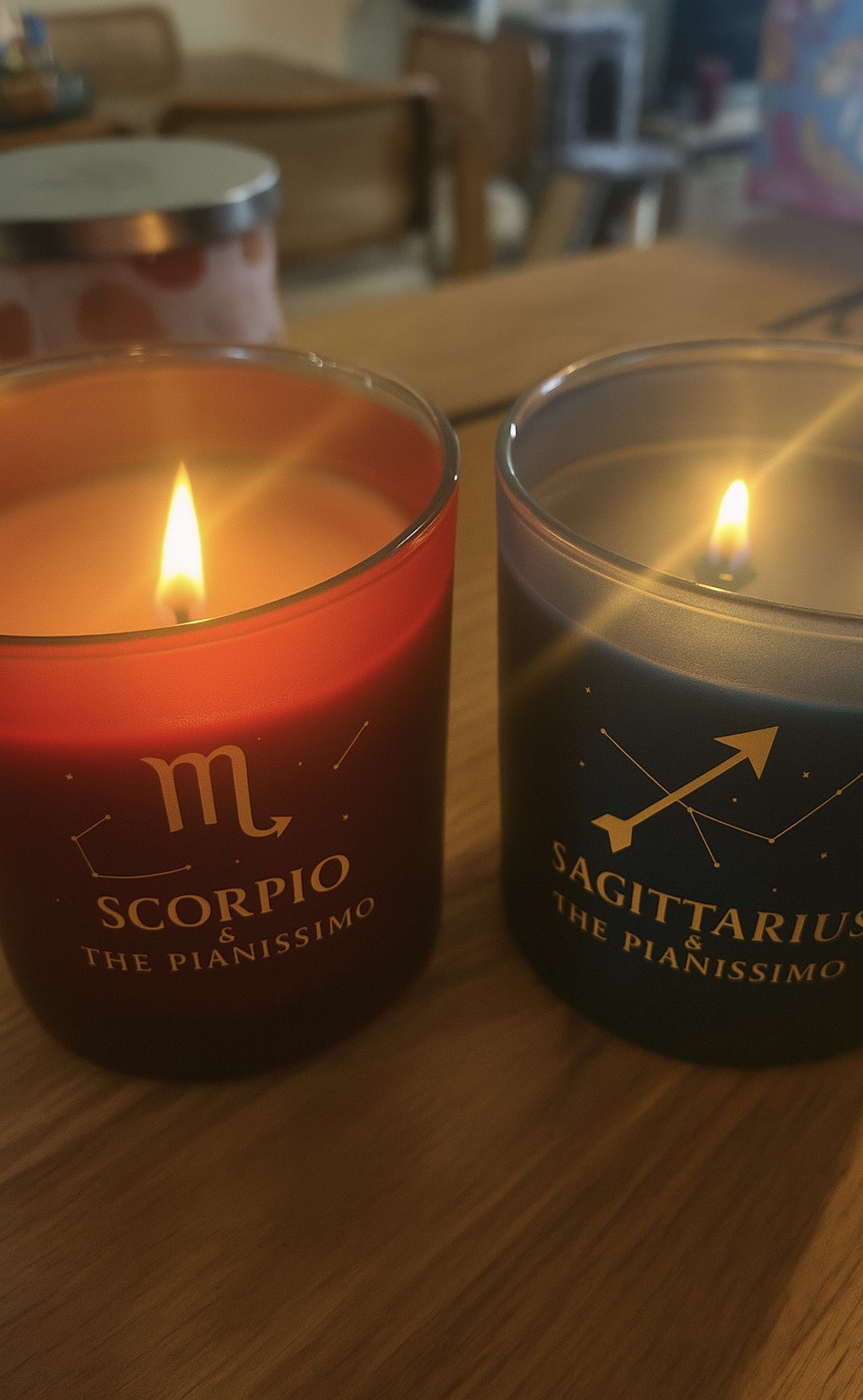 Photo review by Claudia – bougies zodiacales alignées